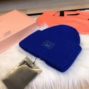 Acne Blue Knit Beanie